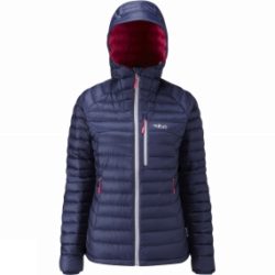 Rab Womens Microlight Alpine Jacket Twilight/Fuchsia